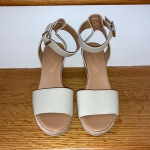 Tan Jcrew espadrille wedges